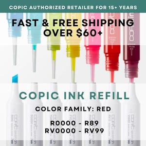 R0000 - RV99 * COPIC Ink Refill Red + Red Violet - U.S. Authorized Retailer