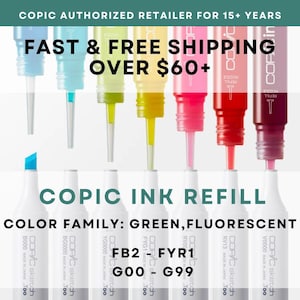 FB2 - G99 * COPIC Ink Refill Fluoreszierend + Grün - US Autorisierter Einzelhändler