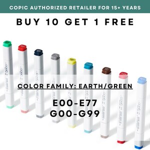 E00 - E77 & G00 - G99 ** COPIC Original Marker Grau - US Autorisierter Einzelhändler