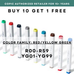 R00 - R59 & YG01 - YG99 ** COPIC Original Marker Grau - US Autorisierter Einzelhändler