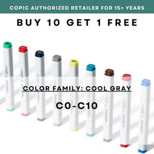 C0 - C10 * COPIC Original Marker Gray - Rivenditore autorizzato negli Stati Uniti