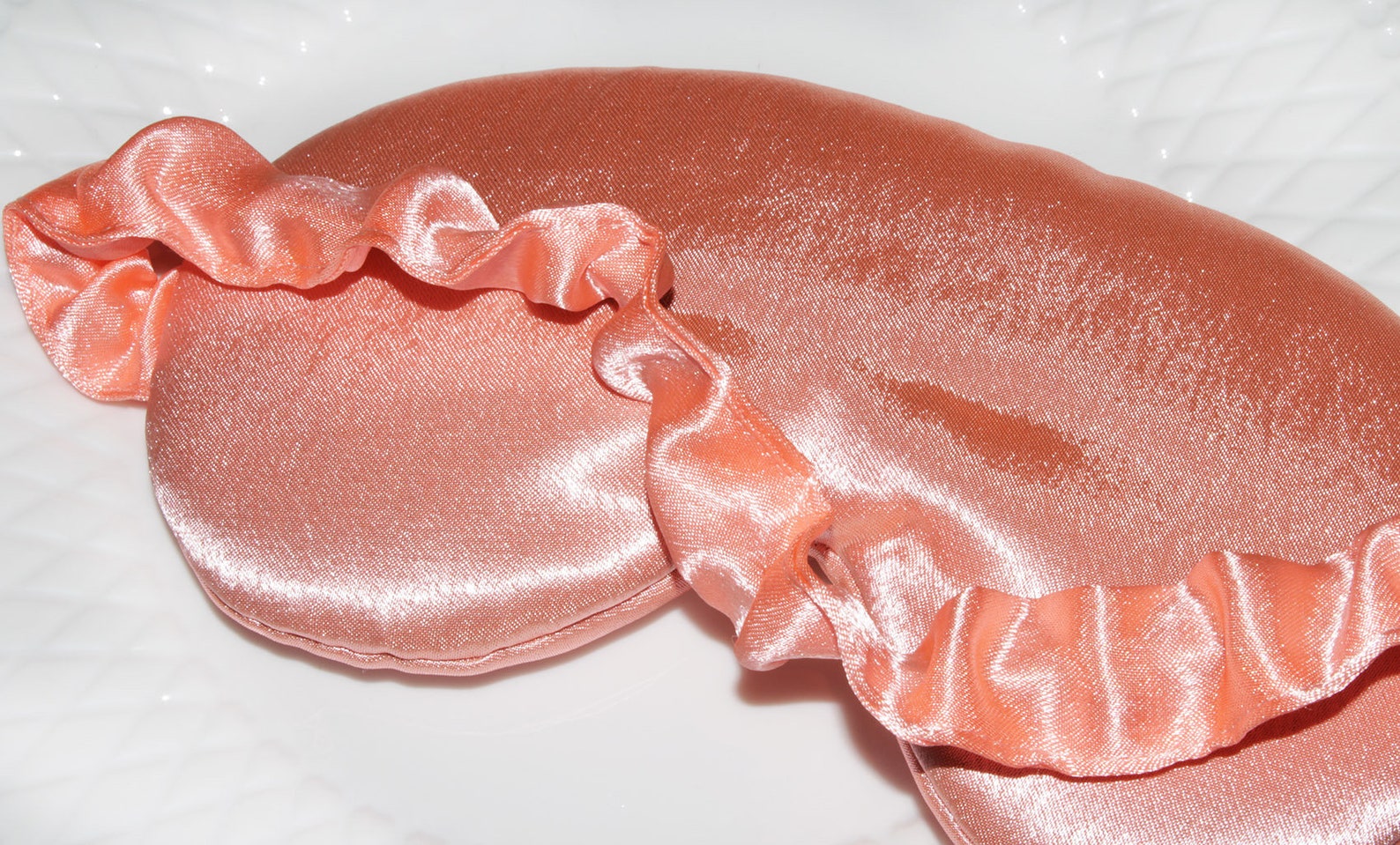 Gentle Pink Satin Sleep Mask Beautiful Sleep Mask Satin Etsy