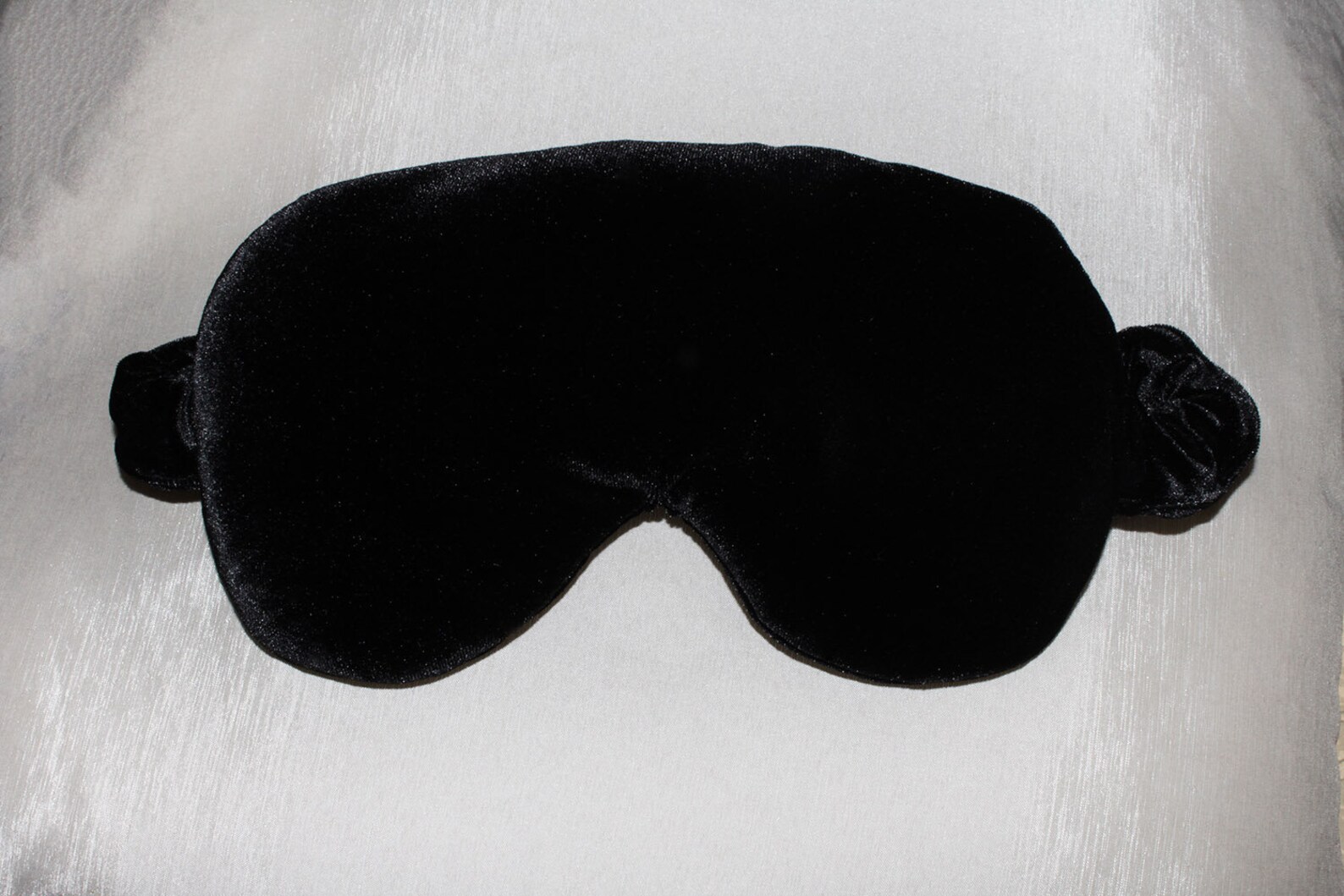 Black velvet sleep mask Velvet sleeping mask Plush sleeping Etsy