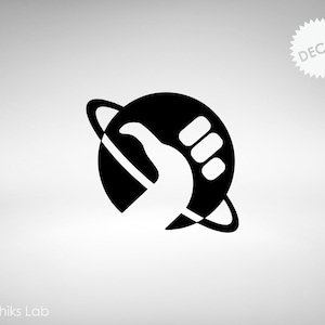 HG2G Thumb Don't Panic Vinyl Decal