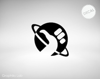 HG2G Thumb Don't Panic Vinyl Decal