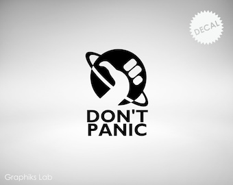 Don't Panic HG2G Vinyl Decal