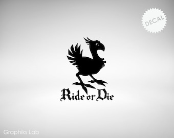 Chocobo Vinyl Fai Fan Vinyl Decal