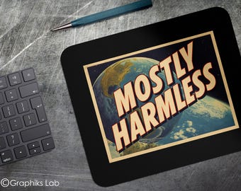 HG2G Planet Earth Mostly Harmless Mouse Pad