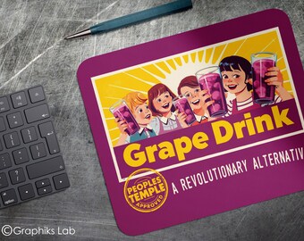 Grape Drink Peoples Temple Mouse Pad