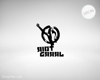 Riot Grrrl Vinyl Decal - Feminist Support