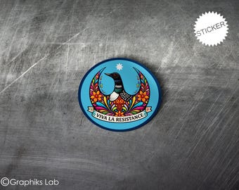 Viva La Resistance Rebel Loon MN Strong Minnesota Sticker
