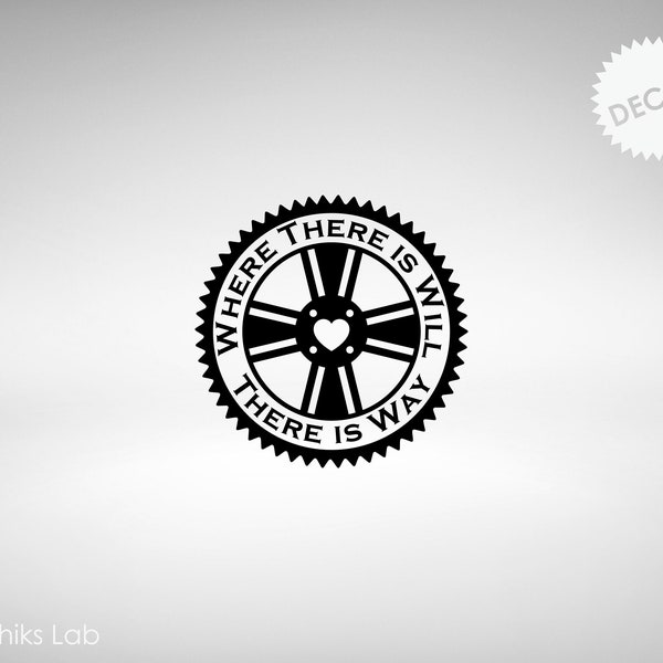 Bike Gear Bicycle Love Vinyl Decal