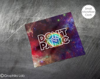 HG2G Don't Panic Glasses and Devices Microfiber Cleaning Cloth