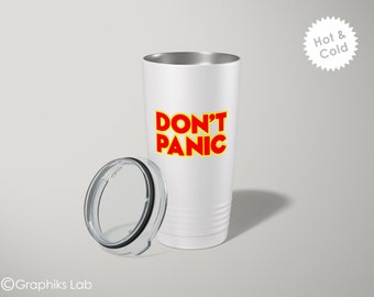 HG2G Don't Panic Travel Mug