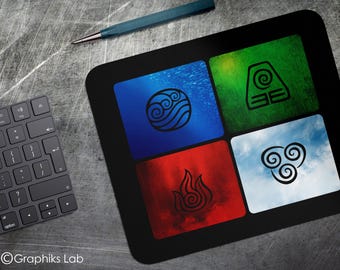 4 Nations Avatar Anime Mouse Pad