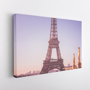 Paris Photo Canvas, Eiffel Tower Canvas Wrap, French Decor, Paris Fine Art Wall Art