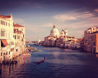 Venice, Italy, Grand Canal, Venice Photography, Italy Photography, Wall Decor, Home Decor, Venice Print, Italy Print, Art, Vintage, Gondola