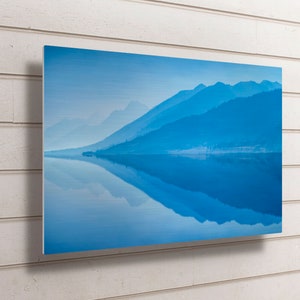 Grand Teton Metal Print, Wyoming Print, National Park Photography, Grand Teton Print, Jackson Lake, National Park Wall Decor, Blue