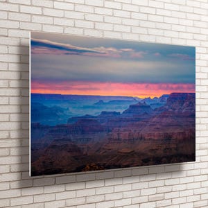 Grand Canyon Metal Print, Grand Canyon Sunset, National Park Photography, Arizona Photography, National Park Art Prints, Dramatic Landscape