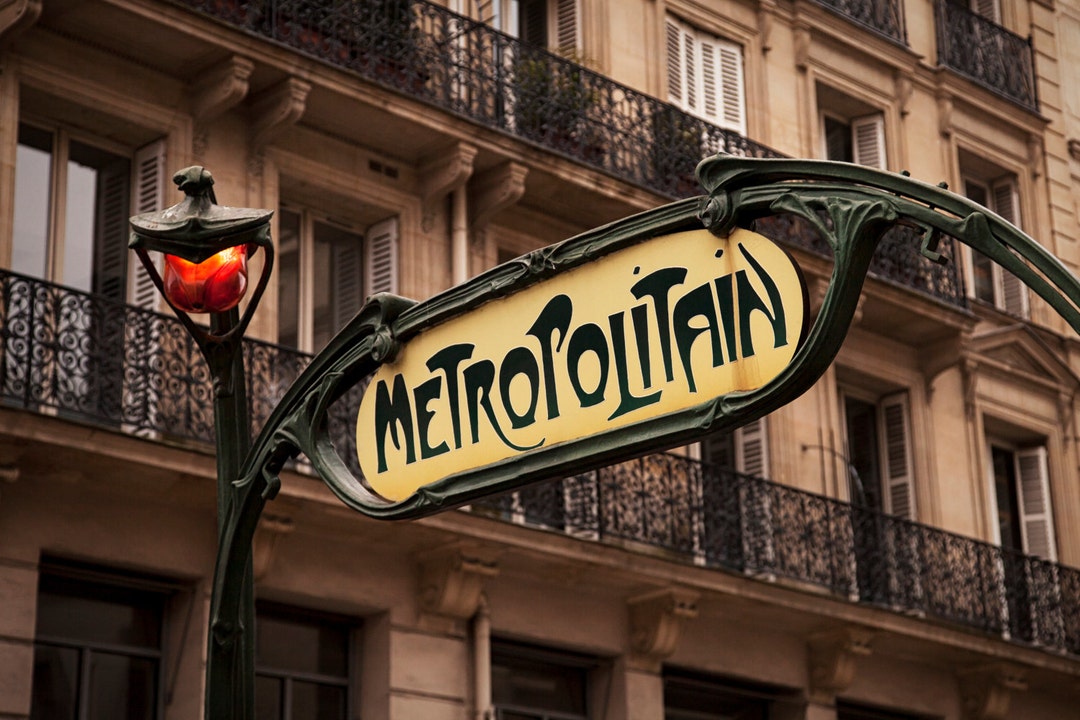 Paris Metro Sign, Paris, France, Metro, Fine Art Photography