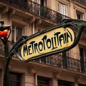 Paris Metro Sign, Paris, France, Metro, Fine Art Photography, Paris Photography, Wall Decor, Home Decor, Paris Print, Art Print, Paris Metro