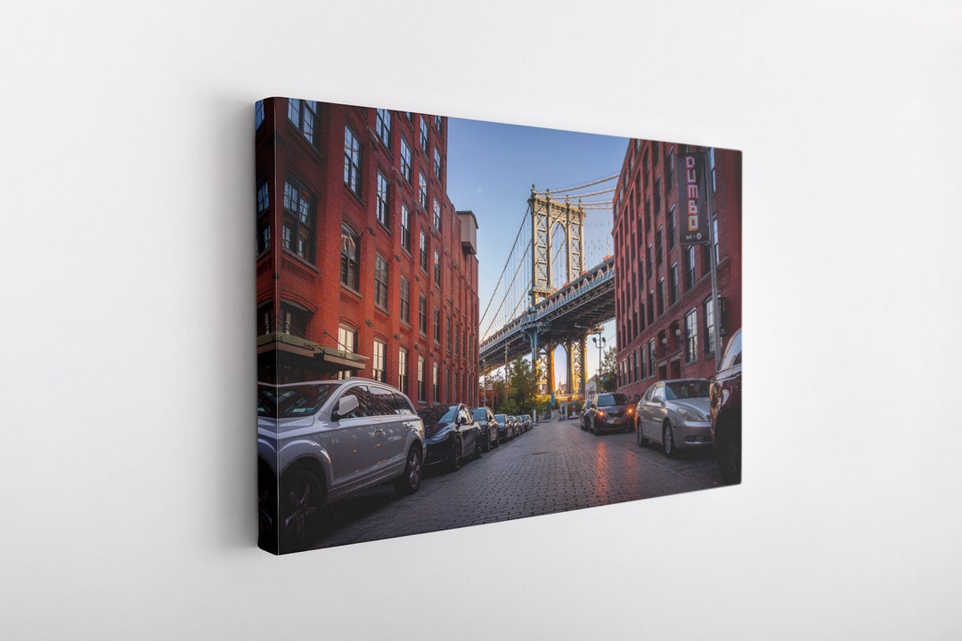 New York City Canvas Wrap, NYC Wall Decor, DUMBO, New York City, Urban