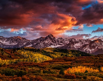 Rocky Mountains, Fine Art Photo, Print, Mountain Landscape, Colorado, Autumn Season, Colorado Fall, Rockies, Rocky Mountains, Dallas Divide