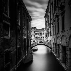 Venice Photography, Italy Photography, Wall Decor, Home Decor, Venice Print, Italy Print, Art, Canal,, Romance, Black & White, Monochrome