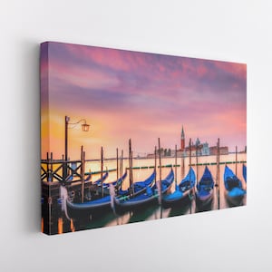 Venice Canvas Wrap, Italy Photography, Grand Canal Photography, Vibrant Venice Wall Art, Venice