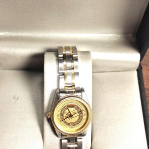 Vintage NALC Hampton Watch: Stainless Steel, Gold Accent - New Battery