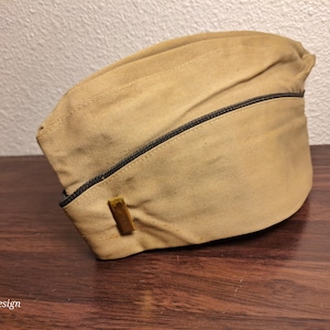 WW2 Era Military Army Garrison Cap/Hat.officer Bar
