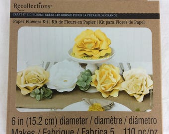recollections kits etsy paper flower kit recollections