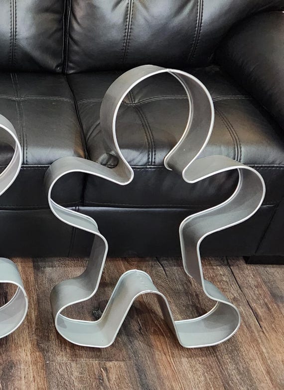 Large 8 Inch Gingerbread Boy Cookie Cutter - Heavy Duty Tin Plated Steel