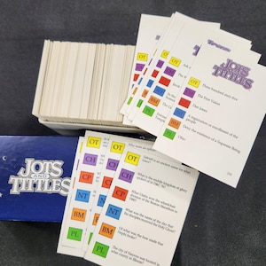 500 Mormon Trivia Game Cards, Vintage Trivial Pursuit Jots And Tittles LDS Latter-day Saints Board Game Christian