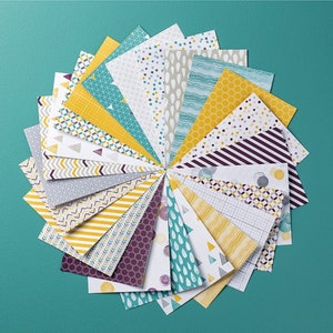 NOVO Stampin' Up! MOOLIGHT Designer Series Paper Stack 4,5x6,5 Álbum Scrapbook Papercrafting Paper Pad Art