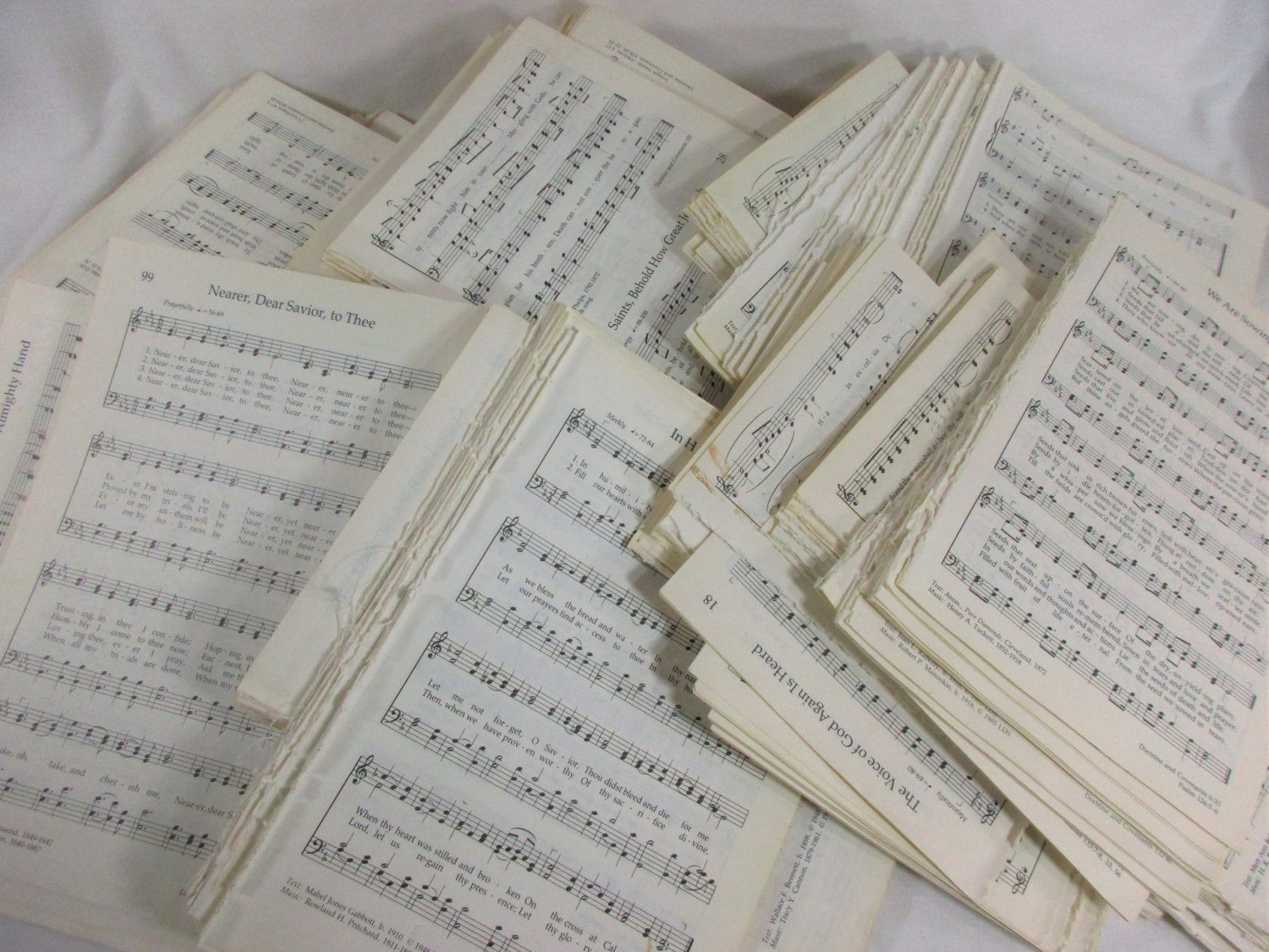 古いキリスト教の教会の音楽の楽譜 Gospel Sheet Collection 50