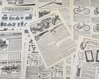 35 Sheets 1897 Sears Roebuck Catalogue Pages Book Craft Paper Scrapbook Supplies Sheets Reprint Catalog Paper Consumers Guide 1902