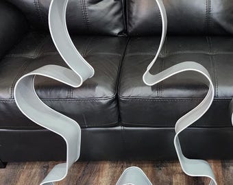 Giant Silver Metal Gingerbread Man Cookie Cutter Style Home Decoration Large Wall Hanger Decor Christmas Design Holiday Huge Ornament