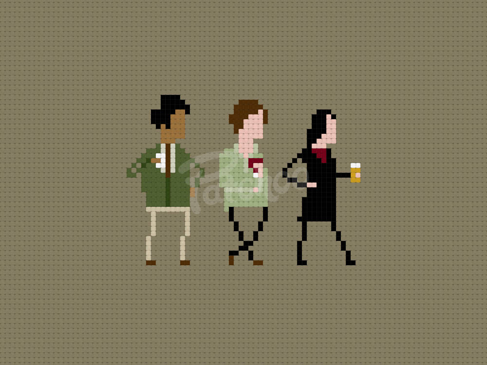 Look Normal! More Normal!  The IT Crowd  - Cross Stitch Pattern (PDF) - Instant Download
