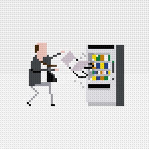 Kevin Vs The Vending Machine, Fire Drill, The Office - Cross Stitch Pattern (PDF) - INSTANT DOWNLOAD