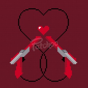 Video Game Love Cross Stitch Pattern PDF INSTANT DOWNLOAD image 4