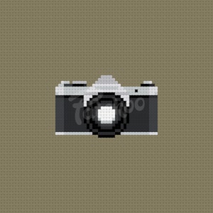 Vintage SLR Camera - Cross Stitch Pattern (pdf) - INSTANT DOWNLOAD
