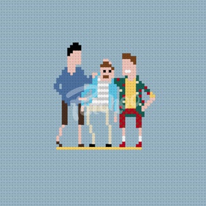 Weekend At Bernie&#39;s- Cross Stitch Pattern (PDF) - INSTANT DOWNLOAD