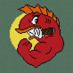 Flying Hellfish, The Simpsons - Cross Stitch Pattern (PDF) - INSTANT DOWNLOAD