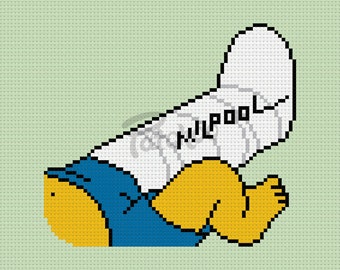ミルプール、ミルハウス、ザ・シンプソンズ - クロスステッチパターン (PDF) - 即時ダウンロード