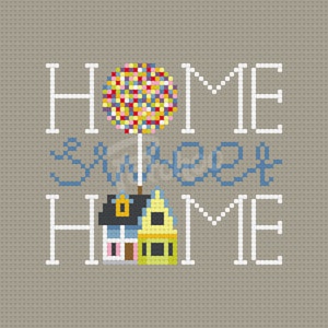 Home Sweet Home - Cross Stitch Pattern (PDF) - INSTANT DOWNLOAD