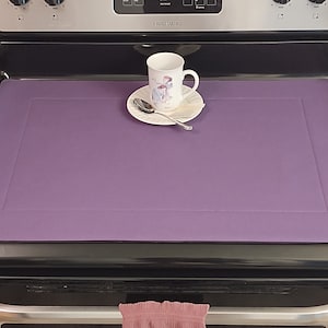 Collection violette !! Couvercle de cuisinière, couvercle en verre, protecteur de plaque de cuisson, coussin de dessus de cuisinière, protecteur de plaque de cuisson en céramique, décoration de cuisine