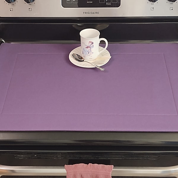 Purple Collection!! Stove top cover, glass top cover, stove top protector, Stove top pad, ceramic stovetop protector, kitchen decor