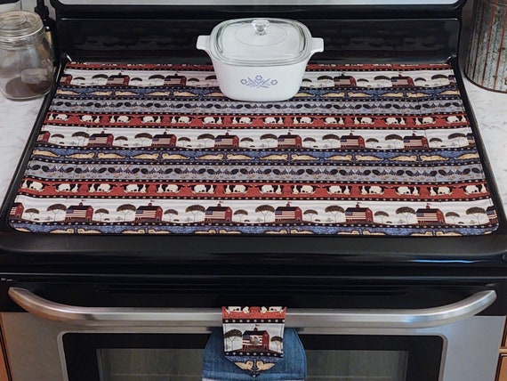 Americana Collection Stove Top Cover, Stove Top Protector, Stove