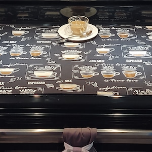 Collection de cafés !! Couvercle de cuisinière, couvercle en verre, protecteur de plaque de cuisson, coussin de dessus de cuisinière, protecteur de plaque de cuisson en céramique, décoration de cuisine